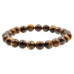 Bracelet Oeil de Tigre 8mm - Confiance et Protection - Pierres Naturelles